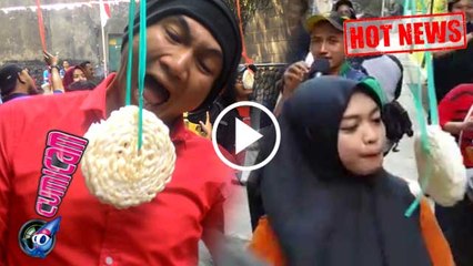 Keseruan Anji & Ria Ricis Ikutan Lomba Makan Kerupuk - Cumicam 19 Agustus 2016