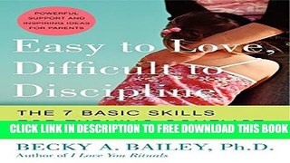 Collection Book Easy to Love, Difficult to Discipline: The 7 Basic Skills for Turning Conflict