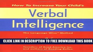 Collection Book How to Increase Your Child s Verbal Intelligence: The Language Wise Method