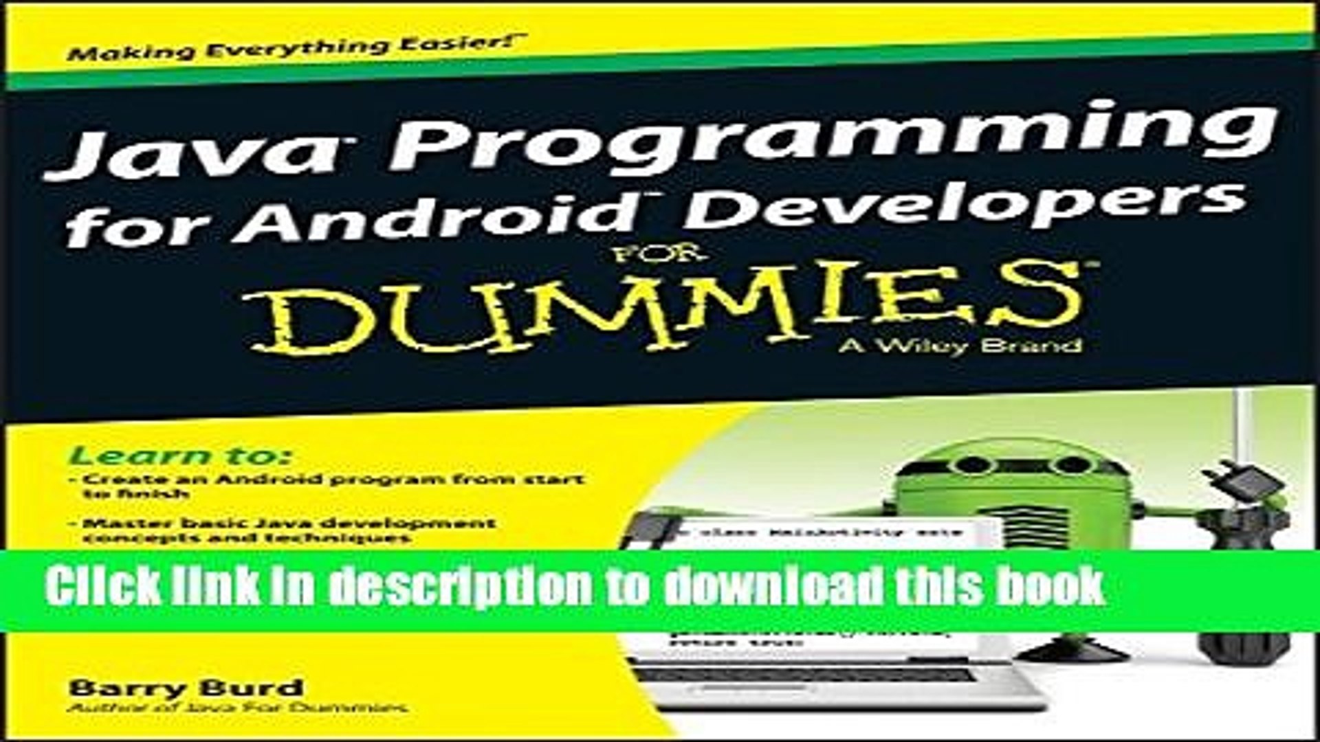 [Download] Java Programming for Android Developers For Dummies Kindle Collection