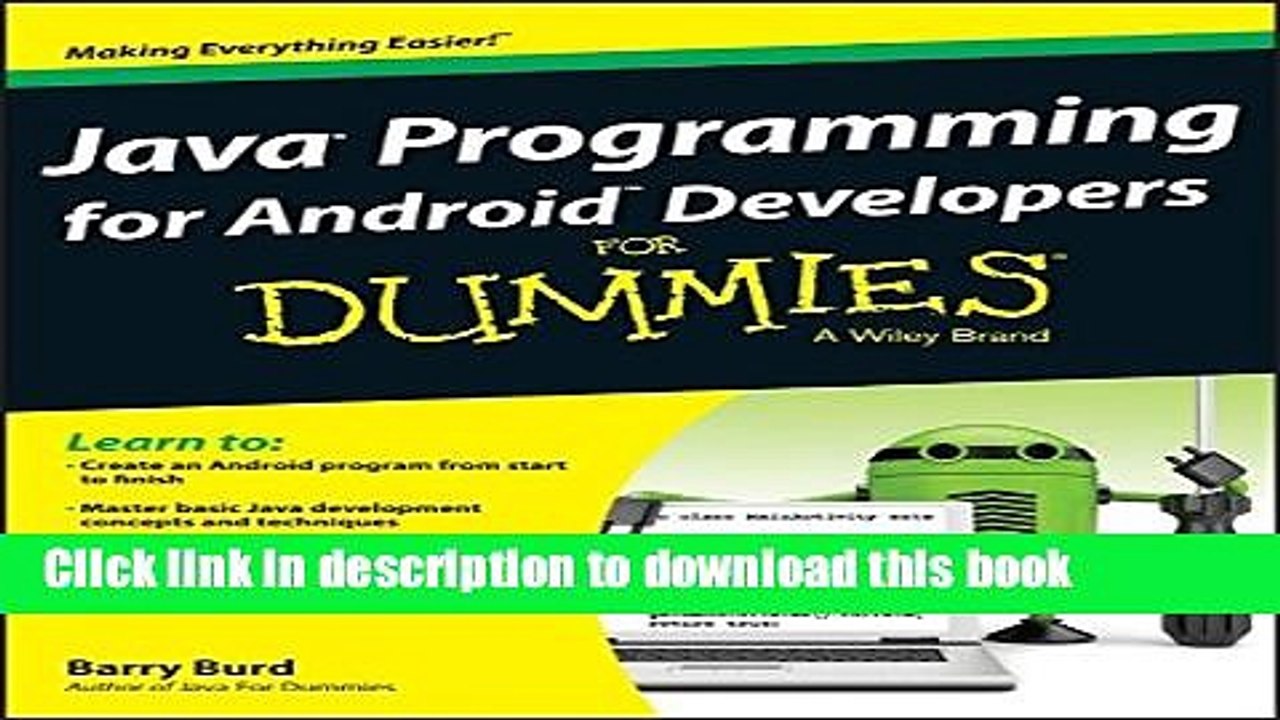 [Download] Java Programming for Android Developers For Dummies Kindle Collection