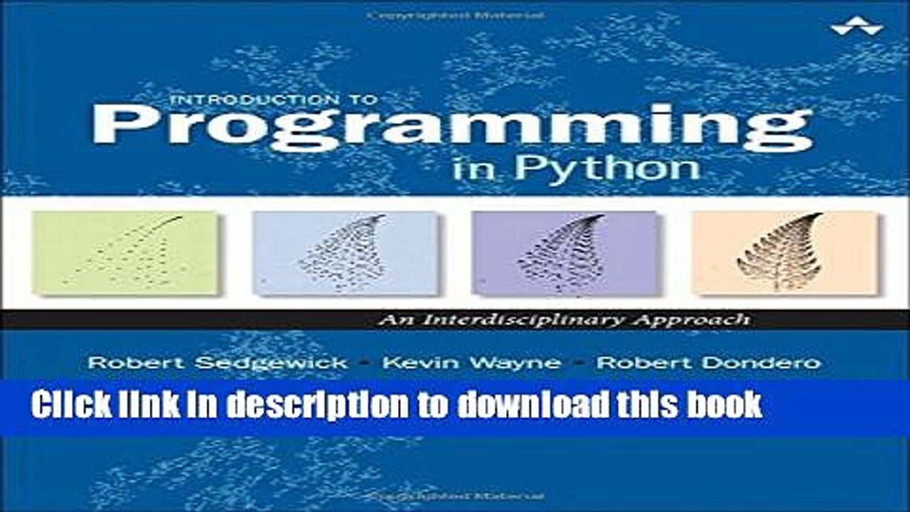 [Download] Introduction to Programming in Python: An Interdisciplinary Approach Paperback Online
