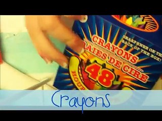 Cette femme colle 45 crayons de cire sur une toile et allume son sèche-cheveux, quelques instants plus tard, le résultat