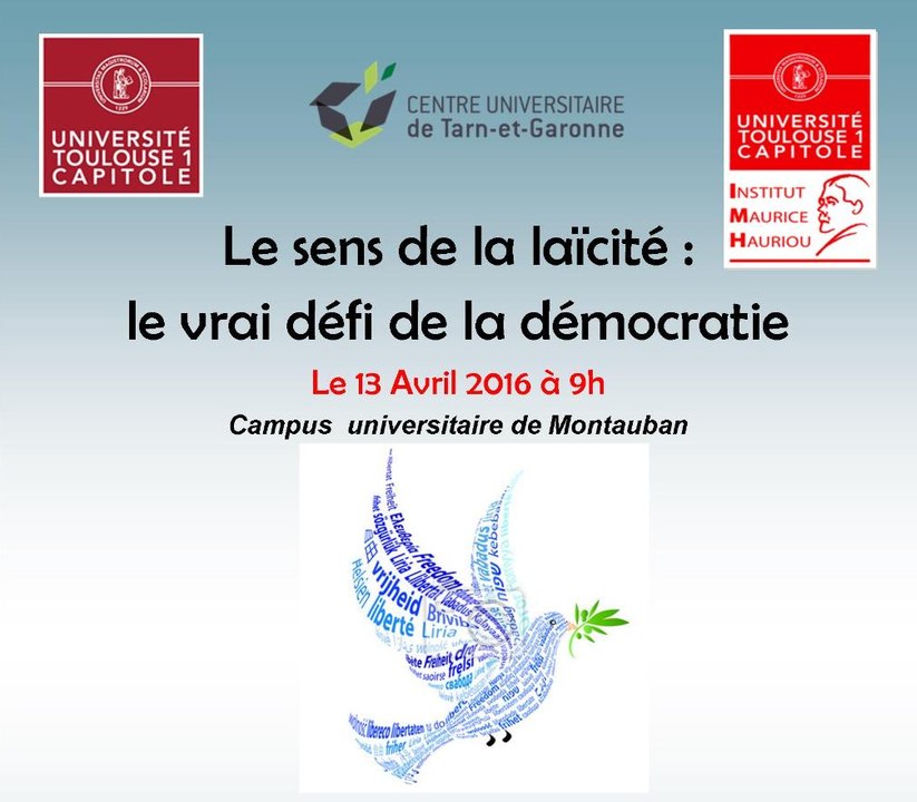 Extraits colloque IMH "Le sens de la laïcité : le vrai défi de la démocratie"