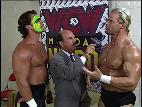 Sting and Lex Luger with the plan, WCW Monday Nitro 19.08.1996