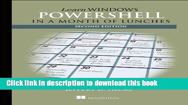[Download] Learn Windows PowerShell in a Month of Lunches Hardcover Online