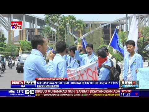 Mahasiswa Riau Protes Nama Jokowi Masuk UN