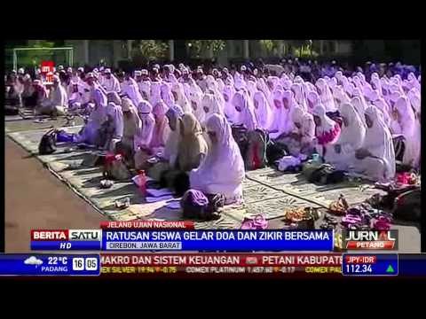 Ratusan Siswa di Cirebon Berdzikir Bersama Jelang UN