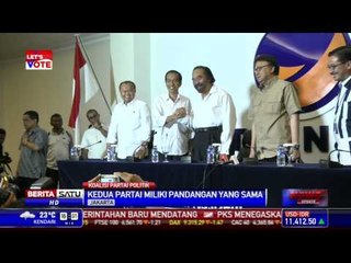 Partai Nasdem Resmi Berkoalisi dengan PDI Perjuangan
