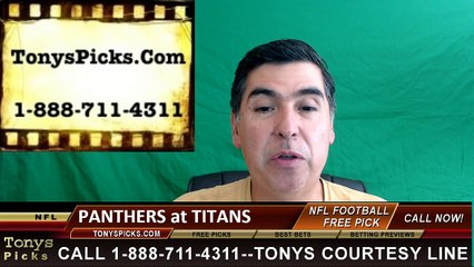 Carolina Panthers vs. Tennessee Titans Free Pick Prediction NFL Pro Football Odds Preview 8-20-2016