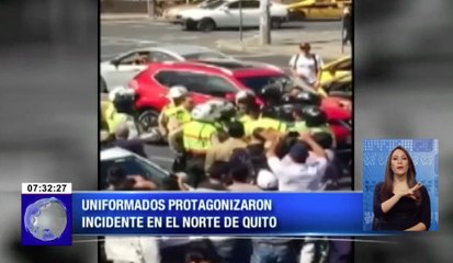 Video capta momento cuando uniformados protagonizaron incidente
