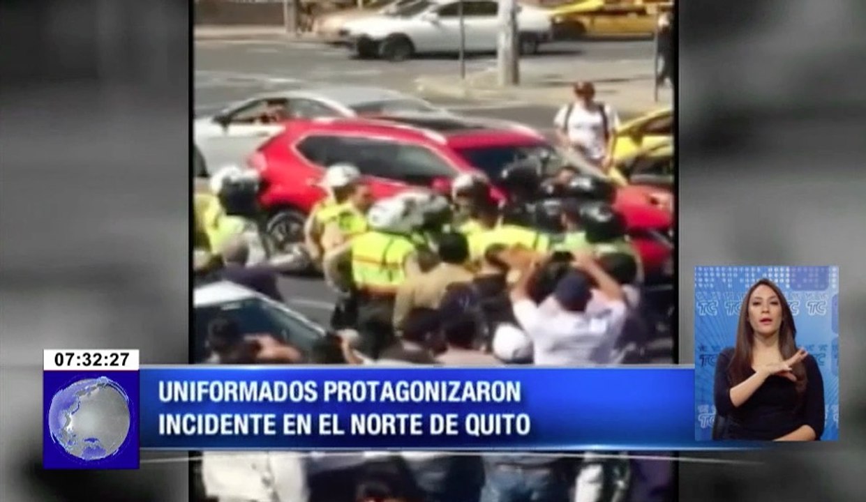 Video capta momento cuando uniformados protagonizaron incidente