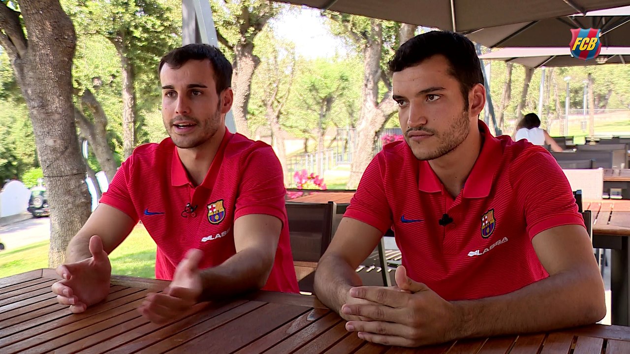FCB Lassa d'hoquei: Xavi Barroso i Pau Bargalló, dos companys d'habitació ben avinguts