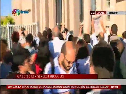 Serbest bırakılan imc TV muhabiri Gülfem Karataş ve Kameraman Gökhan Çetin'den ilk açıklama