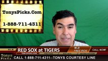 Detroit Tigers vs. Boston Red Sox Free Pick Prediction MLB Baseball Odds Series Preview
