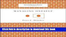 [PDF] Managing Oneself (Harvard Business Review Classics) Free E-Book