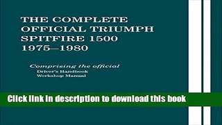 [PDF] The Complete Official Triumph Spitfire 1500: 1975, 1976, 1977, 1978, 1979, 1980 Full Online