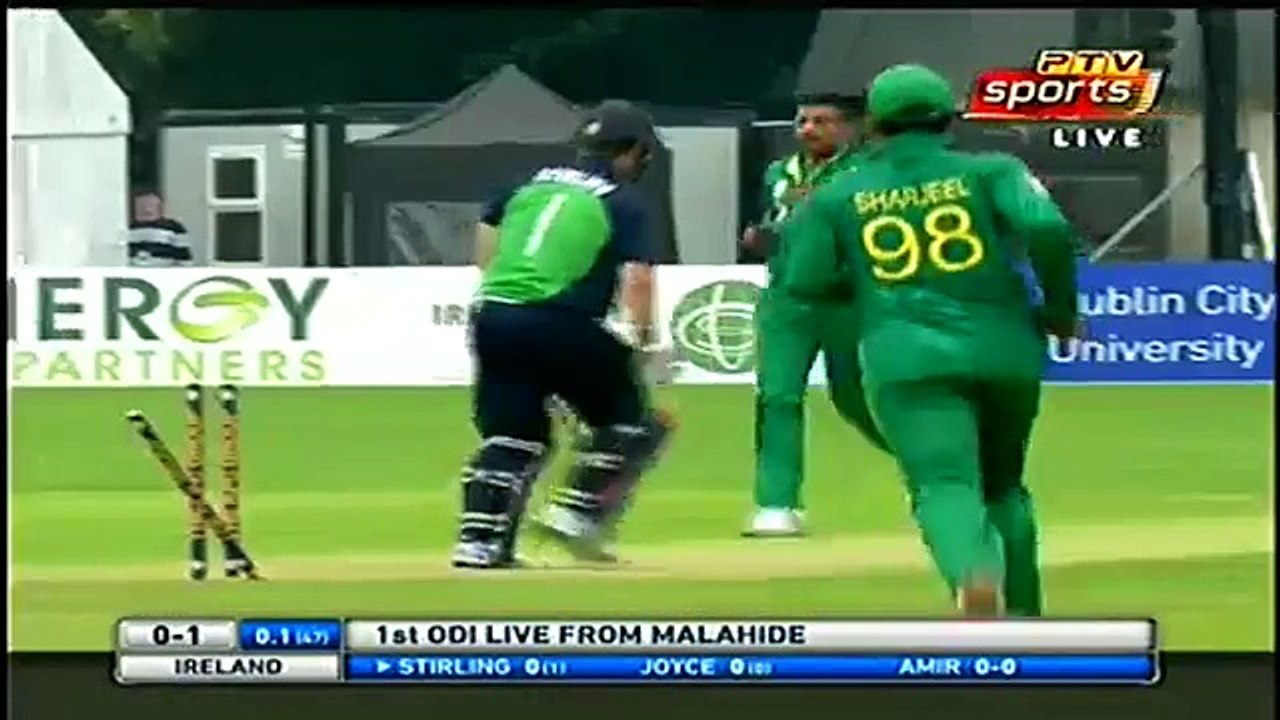Awesome out by Muhammad Amir at 1st ball