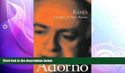 there is  Kant s  Critique of Pure Reason