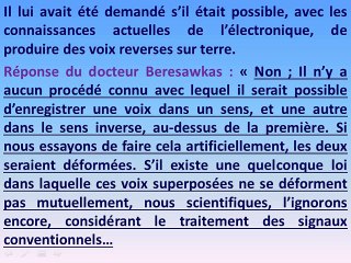 TRANSCOMMUNICATION INSTRUMENTALE, T.C.I, (le Phénomène des Voix Reverses) par Yves Linès