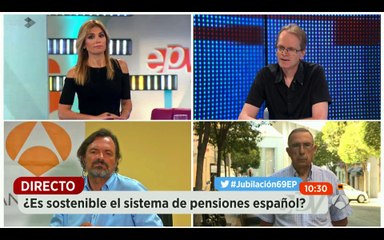 La crisis del sistema público de pensiones - Espejo Público - 18:08:2016