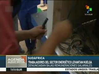 Terminan huelga trabajadores del sector eléctrico en Sudáfrica