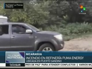 Nicaragua: incendio en tanque de Puma Energy en Puerto Sandino