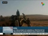 Aumentan a 421 las poblaciones adheridas al proceso de paz en Siria