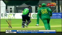 Muhammad Amir Clean Bowled Stirling in 1st ODI vs Ireland2016