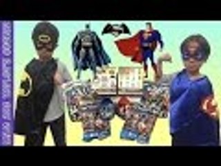 JUSTICE LEAGUE Batman vs Superman Surprise Eggs, Blind Boxes, Blind Bags | Liam and Taylor's Corner