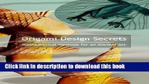 Fun Book Review Origami Design Secrets Mathematical