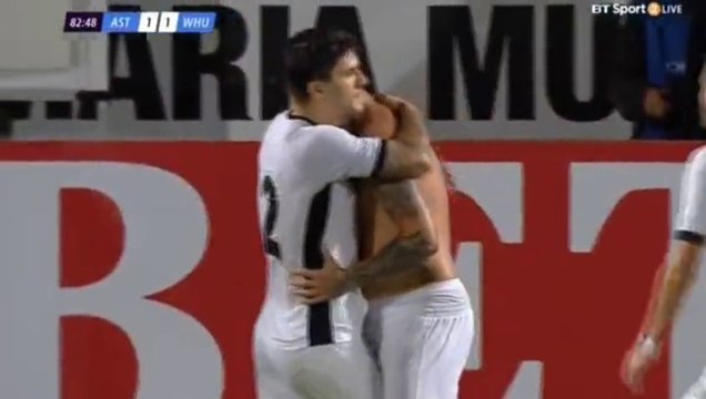 1-1 Denis Alibec Super Goal HD - Astra 1-1 West Ham United - 18.08.2016