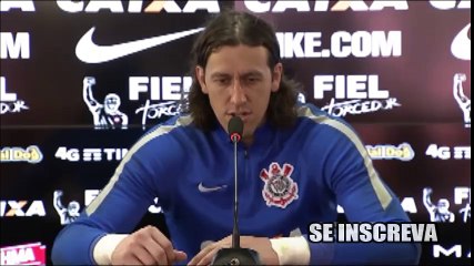 Coletiva de cássio goleiro do corinthians