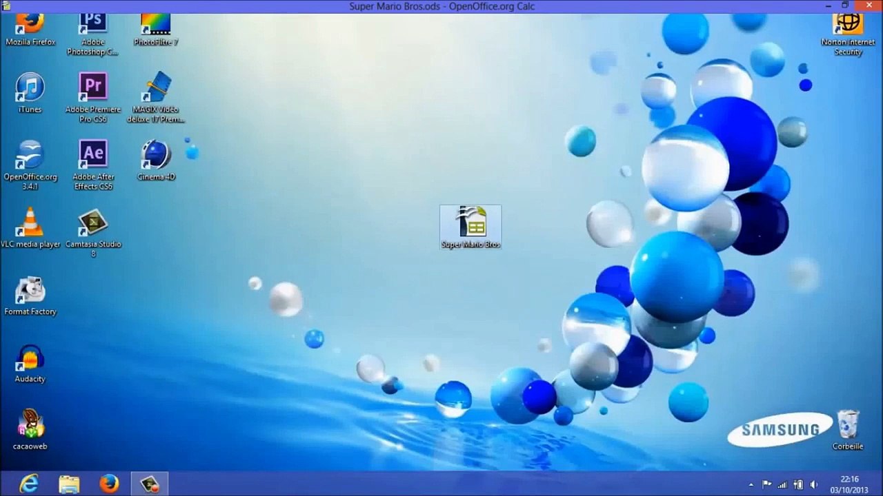 Super Mario Bros sur Excel (Stop motion)