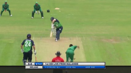 Ireland Fall of Wickets vs Pakistan 1st ODI 2016 HD