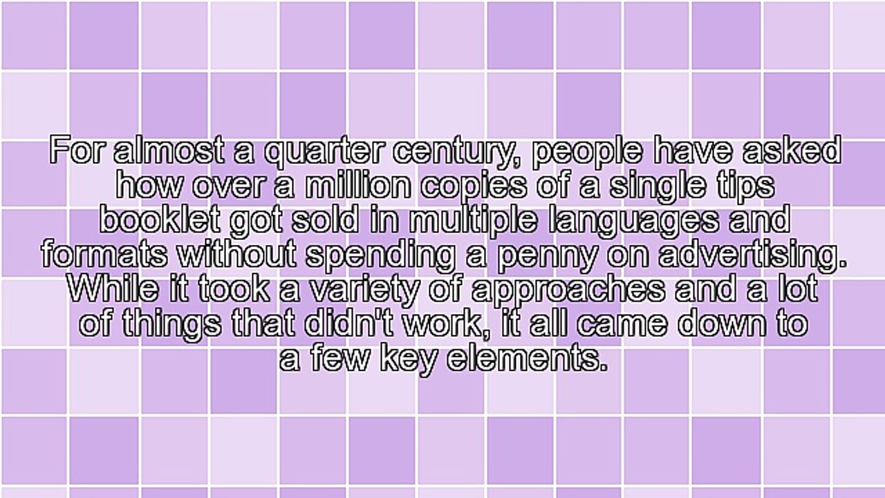 Booklet Tips - Lead Time for Bulk Sales Buyers