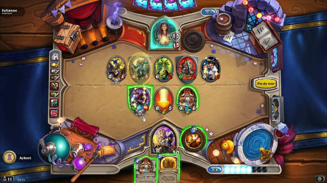 Julianne Héroïque Aventure hearthstone Karazhan