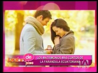 Los matrimonios fallidos de la farándula nacional