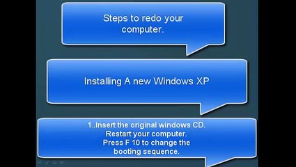 How to install a new operating system Windows XP