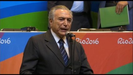 Temer dice que seguridad durante Juegos Olímpicos fue absoluta