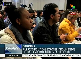 Colombianos abogan por el SI al plebiscito de paz