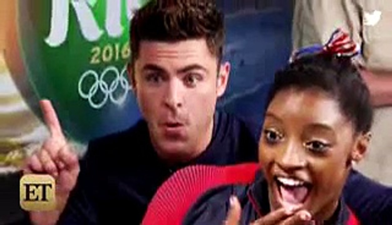 Zac Efron Surprises Simone Biles With a Kiss -- See the Pics and Video!_(320x240)