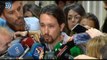 Pablo Iglesias anuncia que ha acordado con Sánchez buscar una alternativa a Rajoy