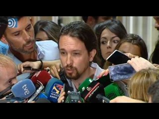 Pablo Iglesias anuncia que ha acordado con Sánchez buscar una alternativa a Rajoy
