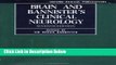 Books Brain and Bannister s Clinical Neurology (Oxford Medical Publications) Free Online