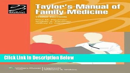 Ebook Taylor s Manual of Family Medicine (Lippincott Manual Series (Formerly known as the Spiral