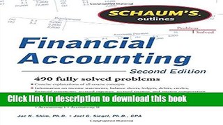[Popular] Schaum s Outline of Financial Accounting, 2nd Edition Hardcover Free