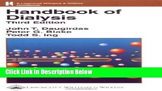 Books Handbook of Dialysis (Lippincott Williams   Wilkins Handbook Series) Free Online