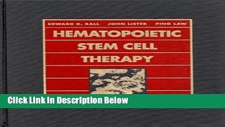 Books Hematopoietic Stem Cell Therapy, 1e Full Download