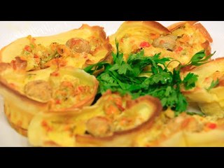 مافن البيض بالخضروات والكريب | الشيف شربيني